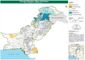 Drought Situation Map of Pakistan As of 1 February to 15 February, 2017 Legend