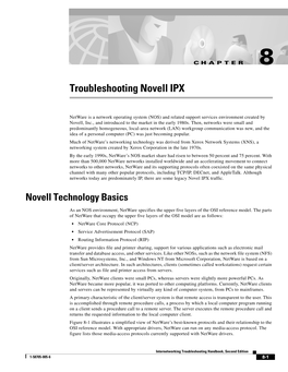 Troubleshooting Novell IPX
