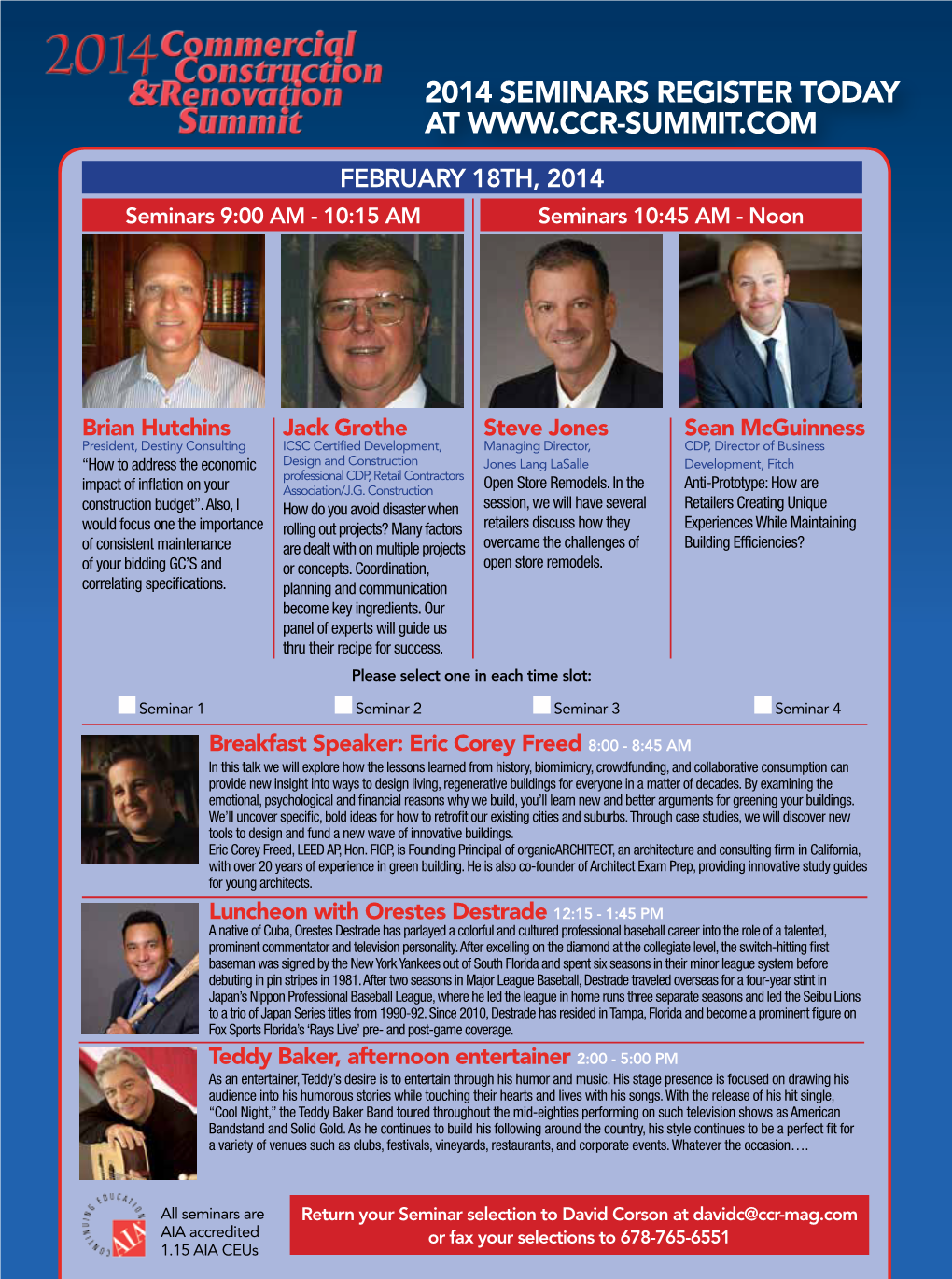 2014 Seminars Register Today At