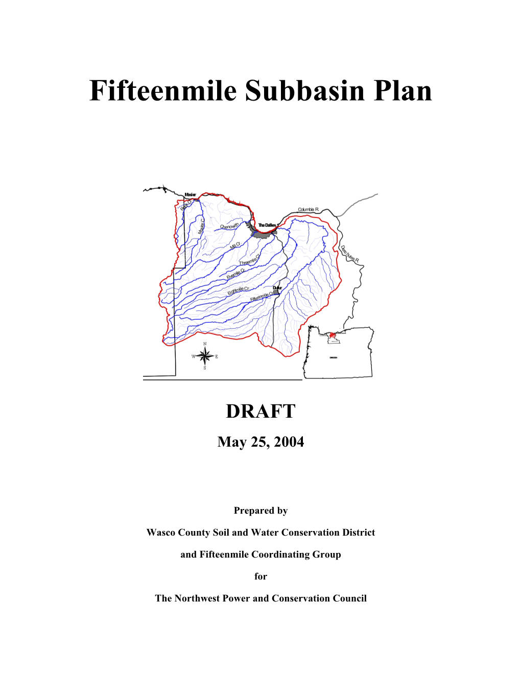 Fifteenmile Subbasin Plan