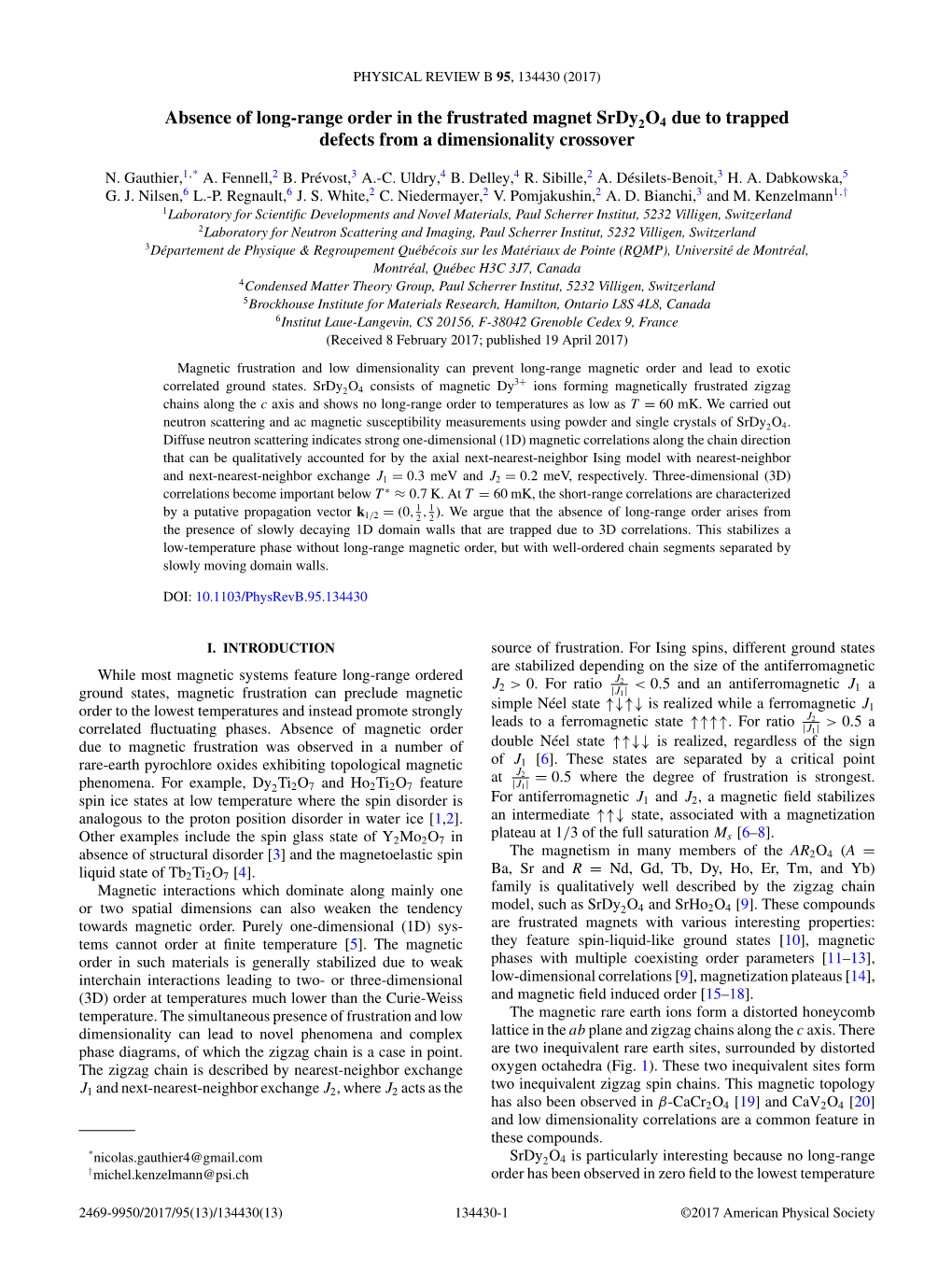 Absence of Long-Range Order in the Frustrated Magnet Srdy2o4 Due to Trapped Defects from a Dimensionality Crossover