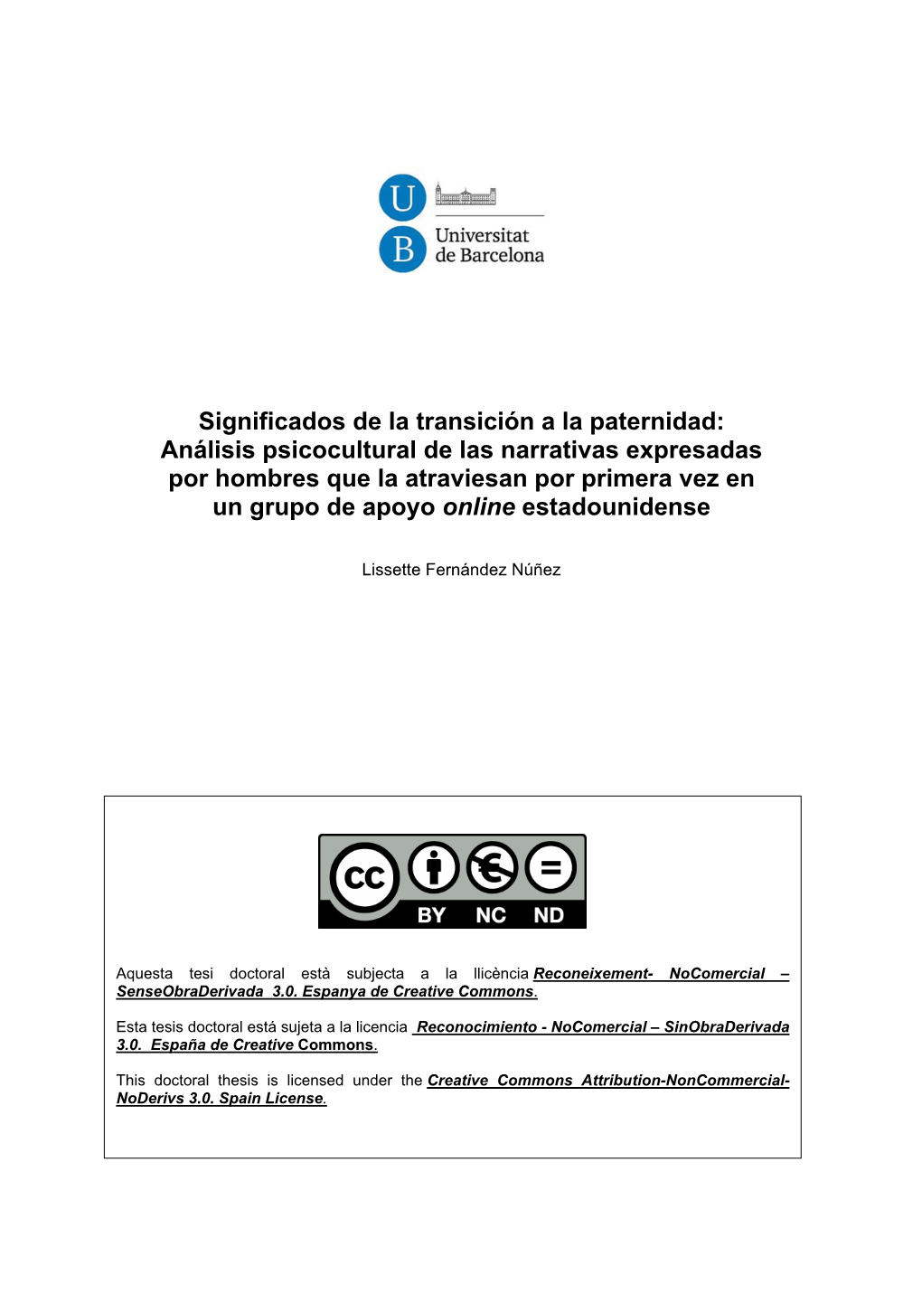 Significados De La Transición a La Paternidad: Análisis Psicocultural