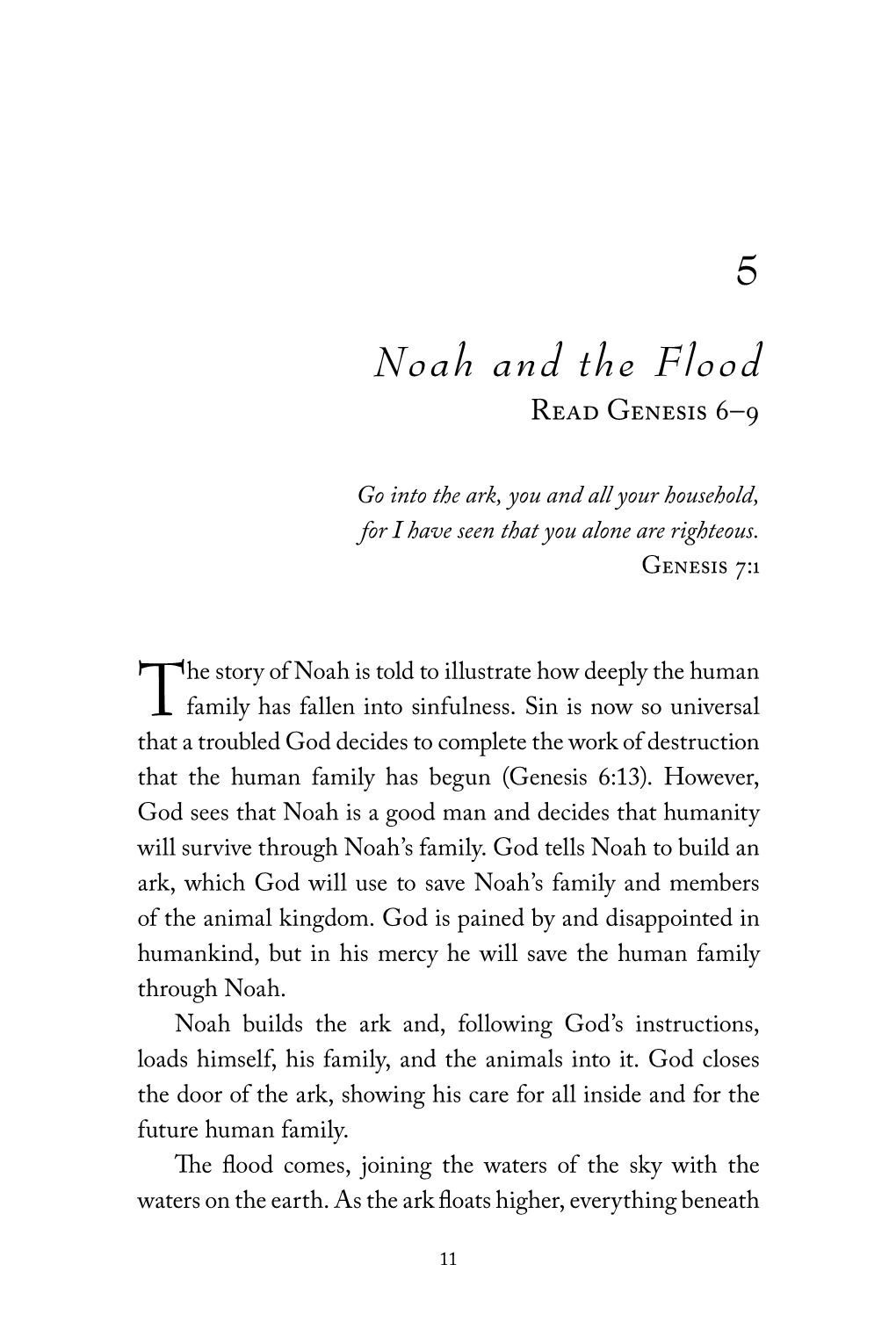 5 Noah and the Flood