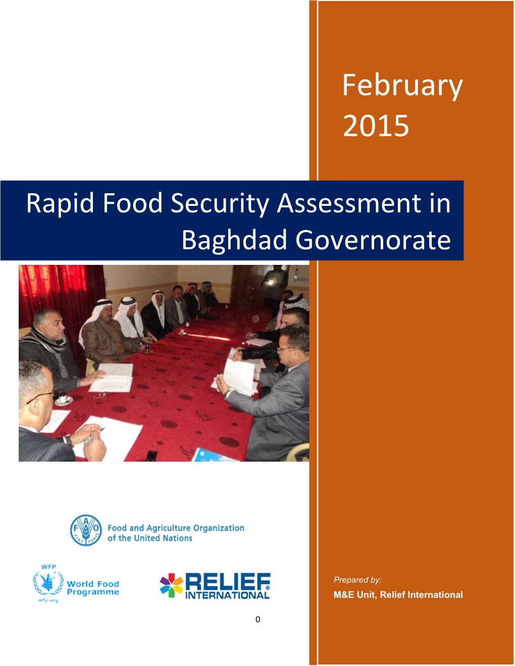 Rapid Food Security Assessment in Baghdad Governorate