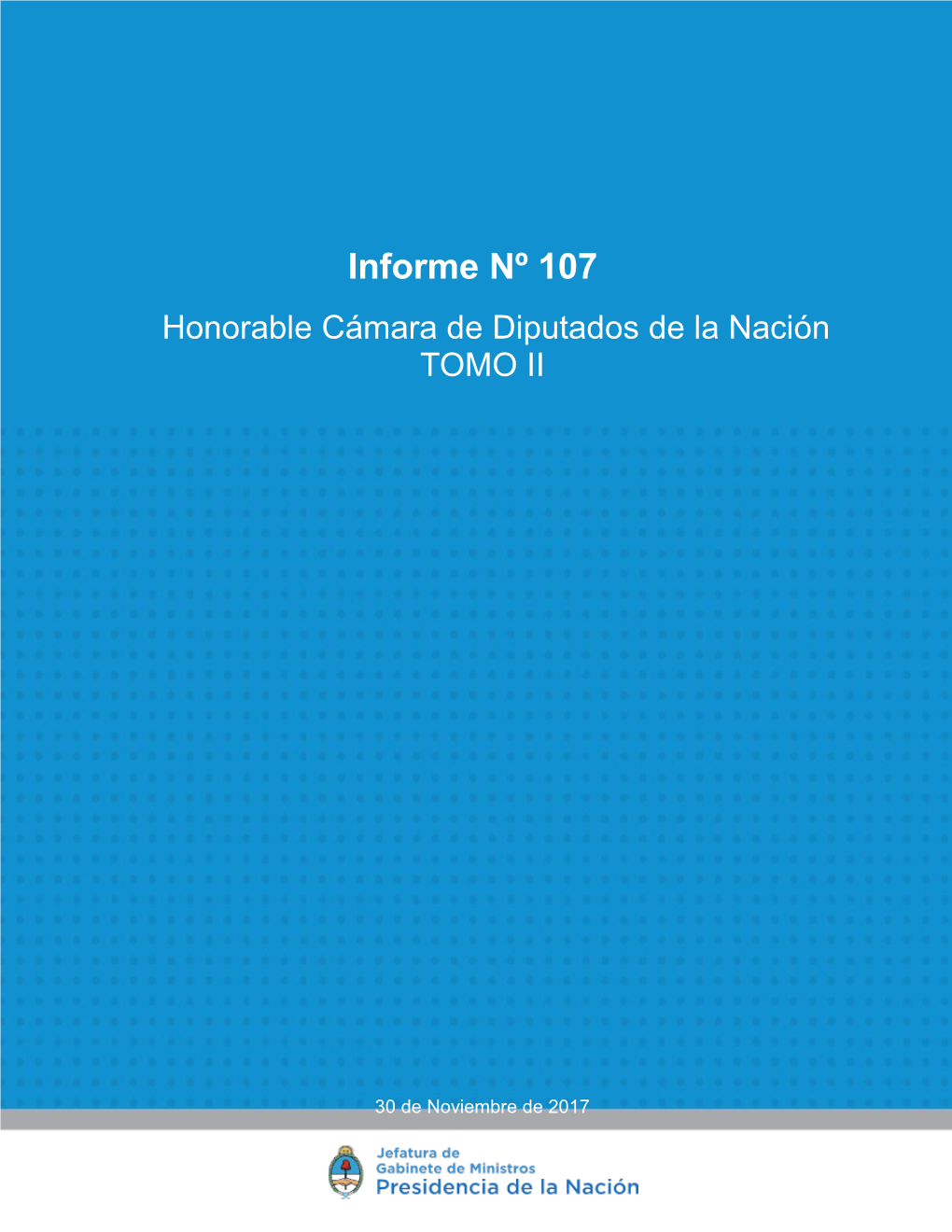 Informe Nº 107 | HCDN