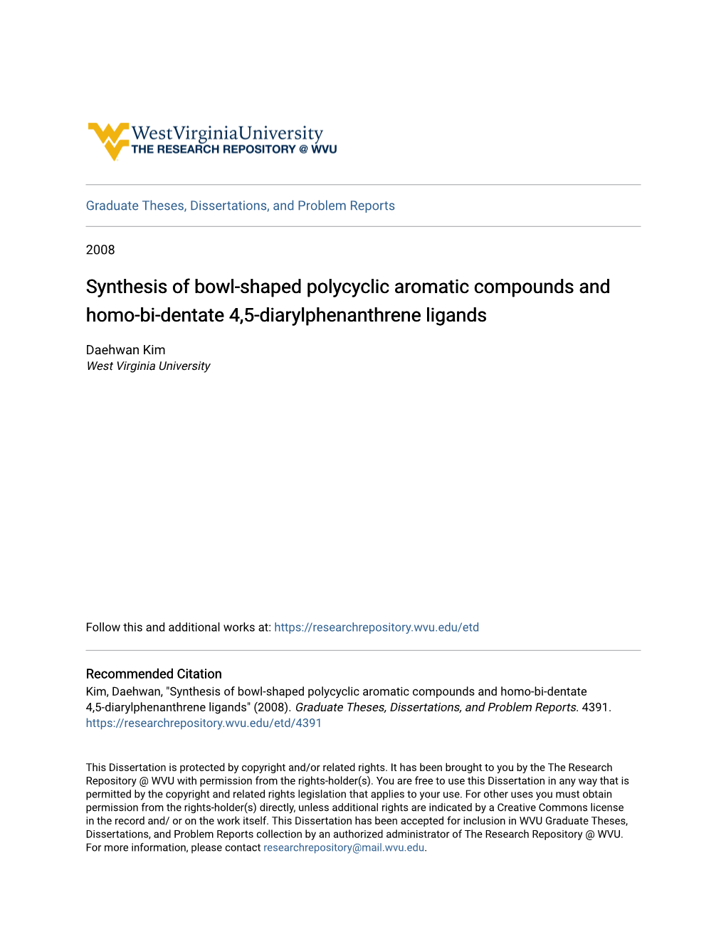 Synthesis of Bowl-Shaped Polycyclic Aromatic Compounds and Homo-Bi-Dentate 4,5-Diarylphenanthrene Ligands