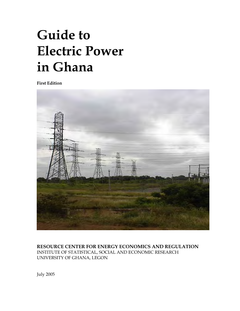 Guide to Electric Power in Ghana