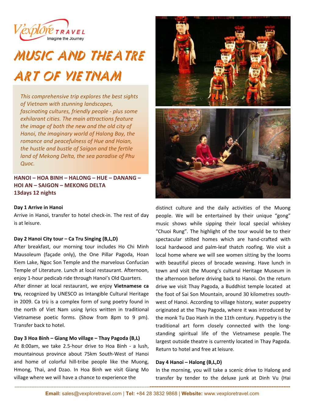 Music and Theatre Art of Vietnam