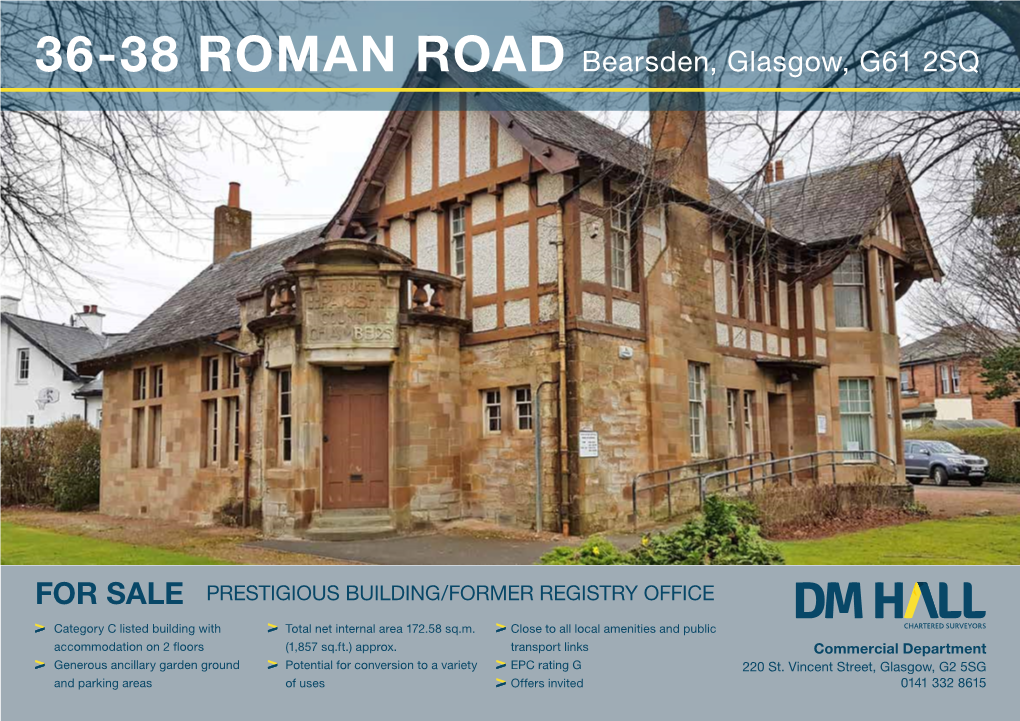 36-38 ROMAN ROAD Bearsden, Glasgow, G61 2SQ