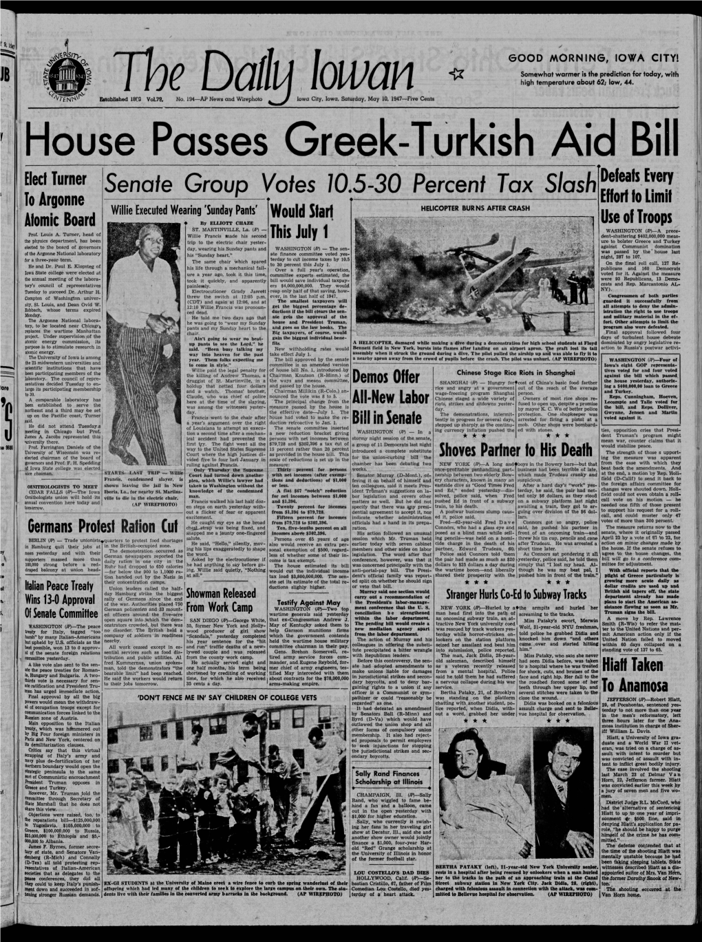 Daily Iowan (Iowa City, Iowa), 1947-05-10