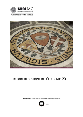 Report Di Gestione Dell'esercizio 2011