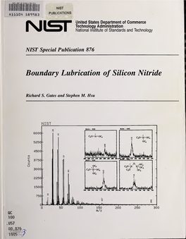 Boundary Lubrication of Silicon Nitride