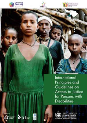 International Principles and Guidelines on Access to Justice for Persons with Disabilities
