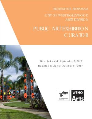 Public Art Exhibition Curator