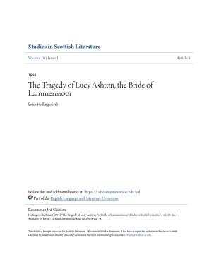 The Tragedy of Lucy Ashton, the Bride of Lammermoor