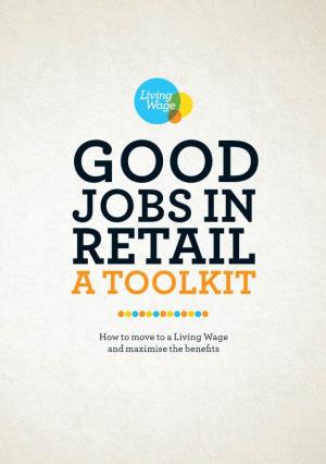 Jobs in Retail a Toolkit