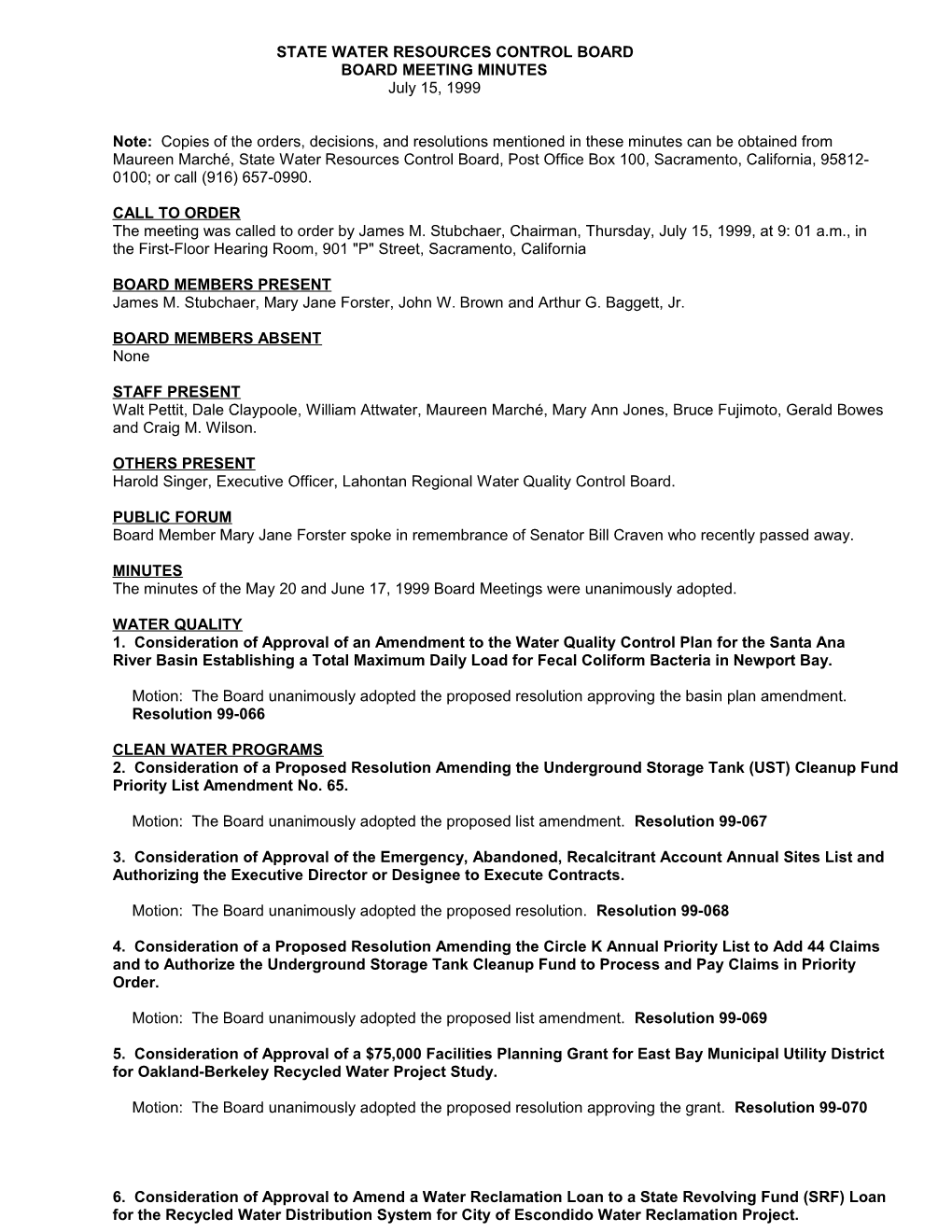 State Water Resources Control Board s14