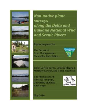 Non-Native Plant Surveys Along the Delta and Gulkana National Wild and Scenic Rivers