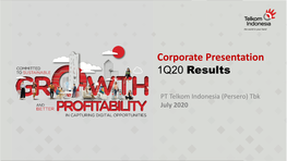 Corporate Presentation 1Q20 Results