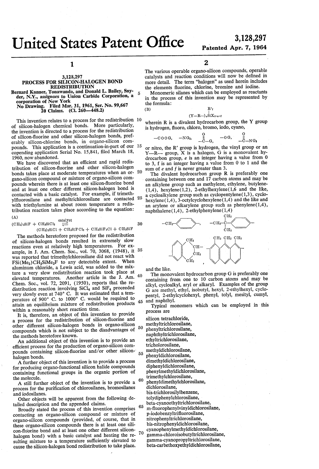 United States Patent Office Patented Apr