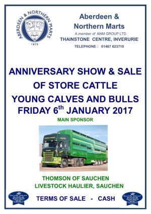 Anniversary Show & Sale of Store Cattle Young Calves