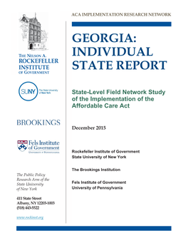 Georgia: Individual State Report