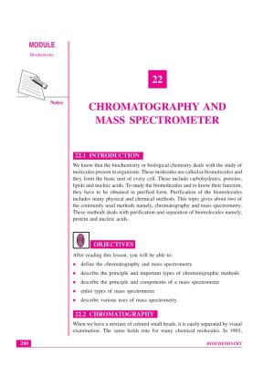 22 Chromatography and Mass Spectrometer