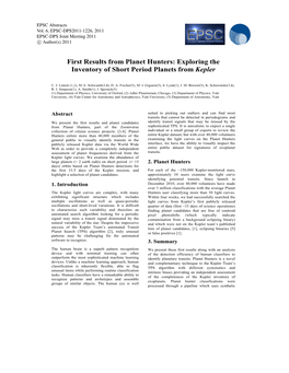 First Results from Planet Hunters: Exploring the Inventory of Short Period Planets from Kepler