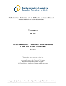 Theory and Empirical Evidence in the Credit Default Swap Markets