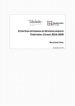 Estratégia Integrada De Desenvolvimento Territorial Cávado 2014-2020