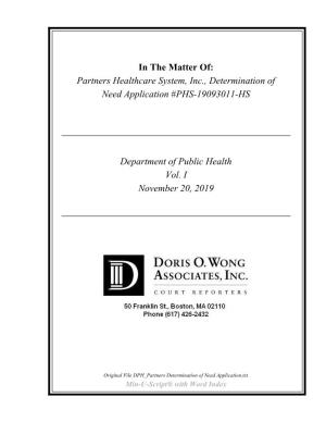 Open PDF File, 136.58 KB, for Partners Healthcare System