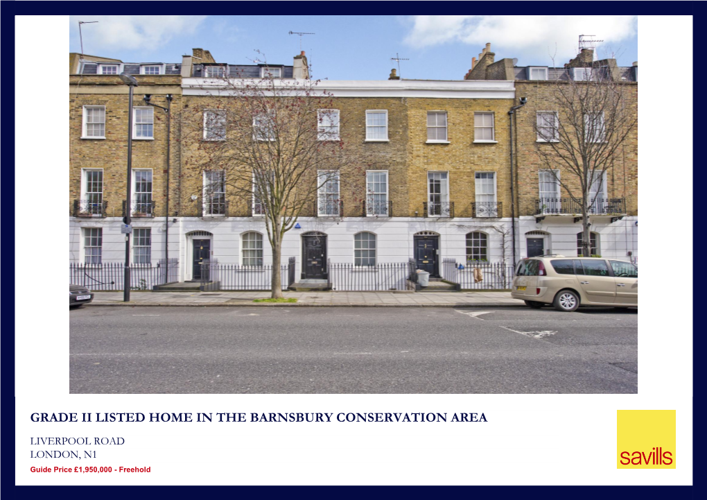 Grade Ii Listed Home in the Barnsbury Conservation Area