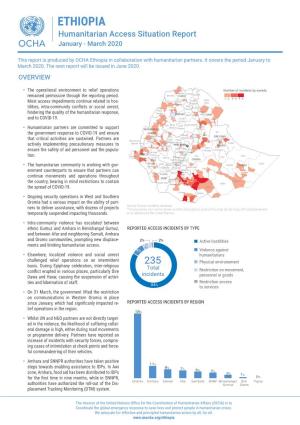 Ethiopia: Humanitarian Access Situation Report