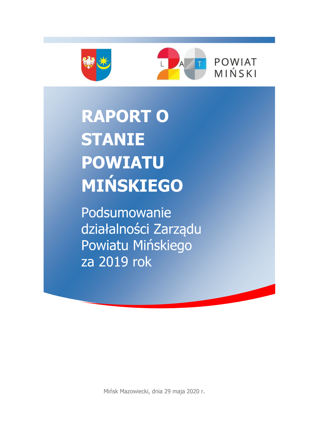 Raport O Stanie Powiatu Mińskiego 2019