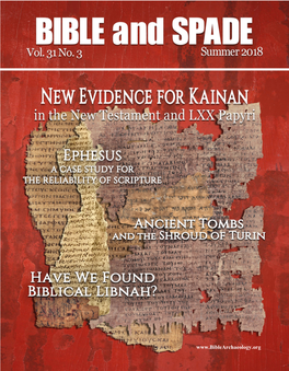 New Evidence for Kainan in New Testament and LXX Papyri