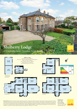 Mulberry Lodge 49 Cambridge Road, Clevedon, North Somerset, BS21 7NB