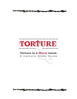 Torture Is a Moral Issue: a Catholic Study Guide