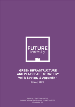 GREEN INFRASTRUCTURE and PLAY SPACE STRATEGY Vol 1: Strategy & Appendix 1 January 2020