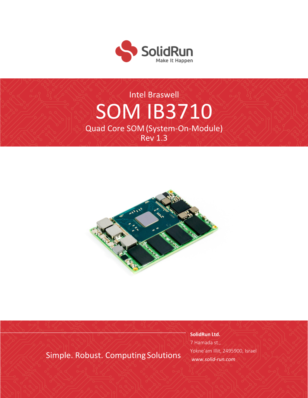 SOM IB3710 Quad Core SOM (System-On-Module) Rev 1.3