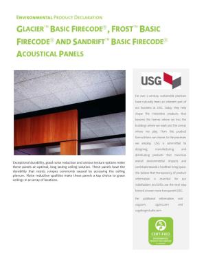 Basic Firecode, Frost Basic Firecode and Sandrift Basic Firecode Acoustical Panels