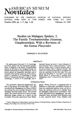 The Genus Platyoides