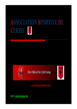 Rapport As Cerisy 2007-2008