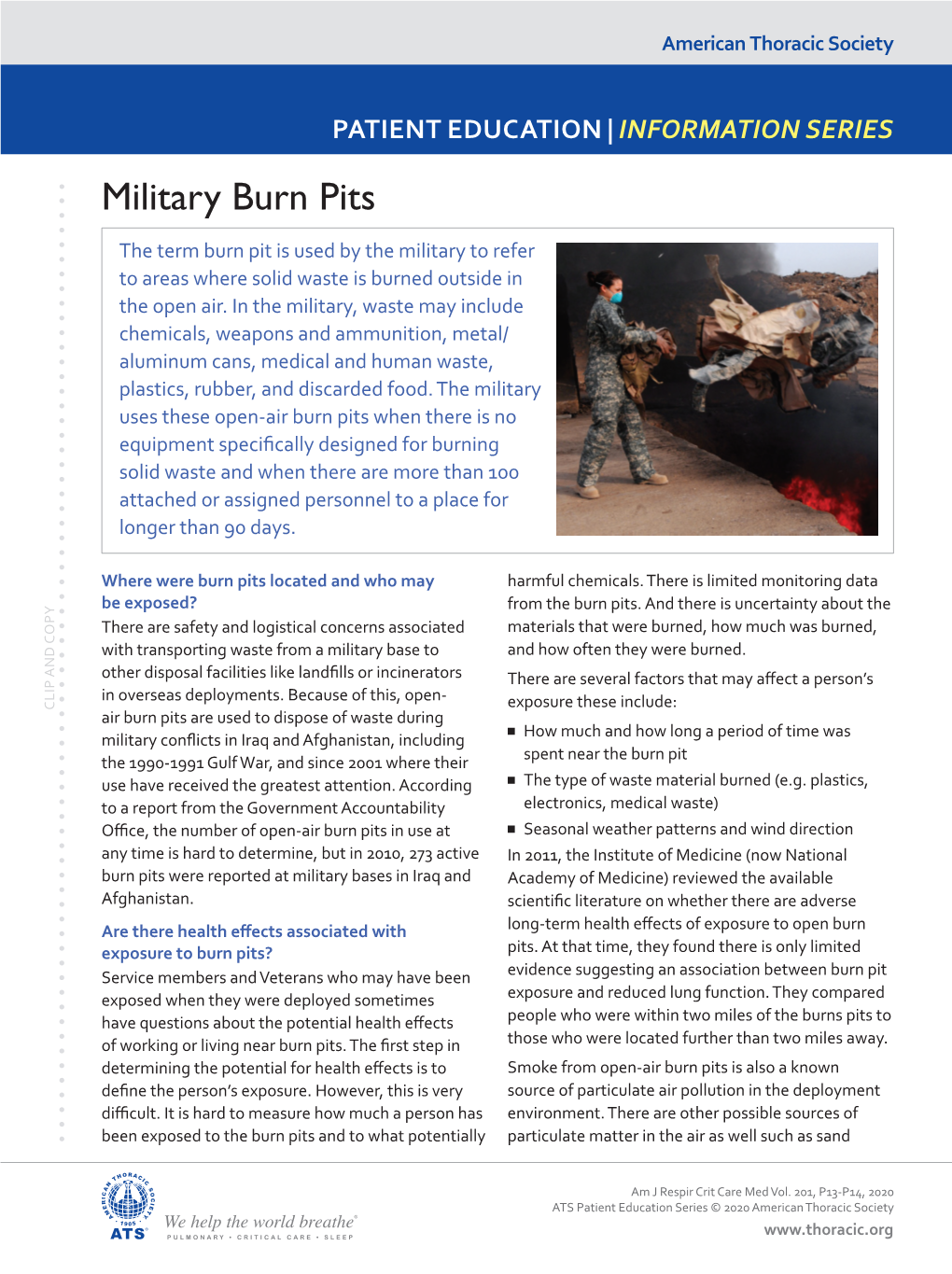 Military Burn Pits