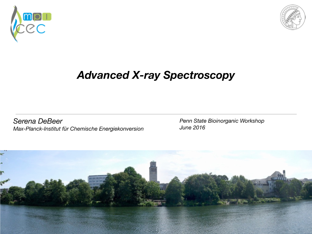 Advanced X-Ray Spectroscopy