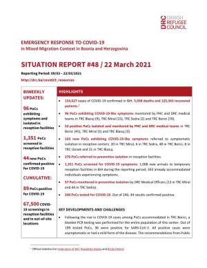 EMERGENCY RESPONSE to COVID-19 in Mixed Migration Context in Bosnia and Herzegovina
