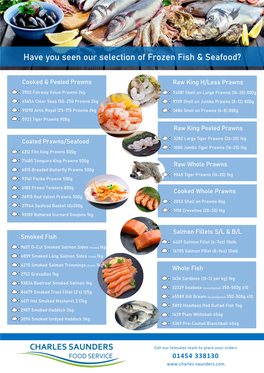 Have You Seen Our Selection of Frozen Fish & Seafood?