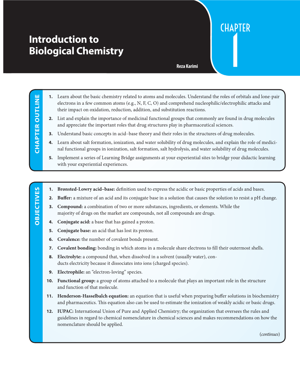 Introduction to Biological Chemistry