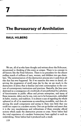 The Bureaucracy of Annihilation