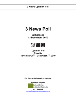 Tv3/Cm Gallup Poll
