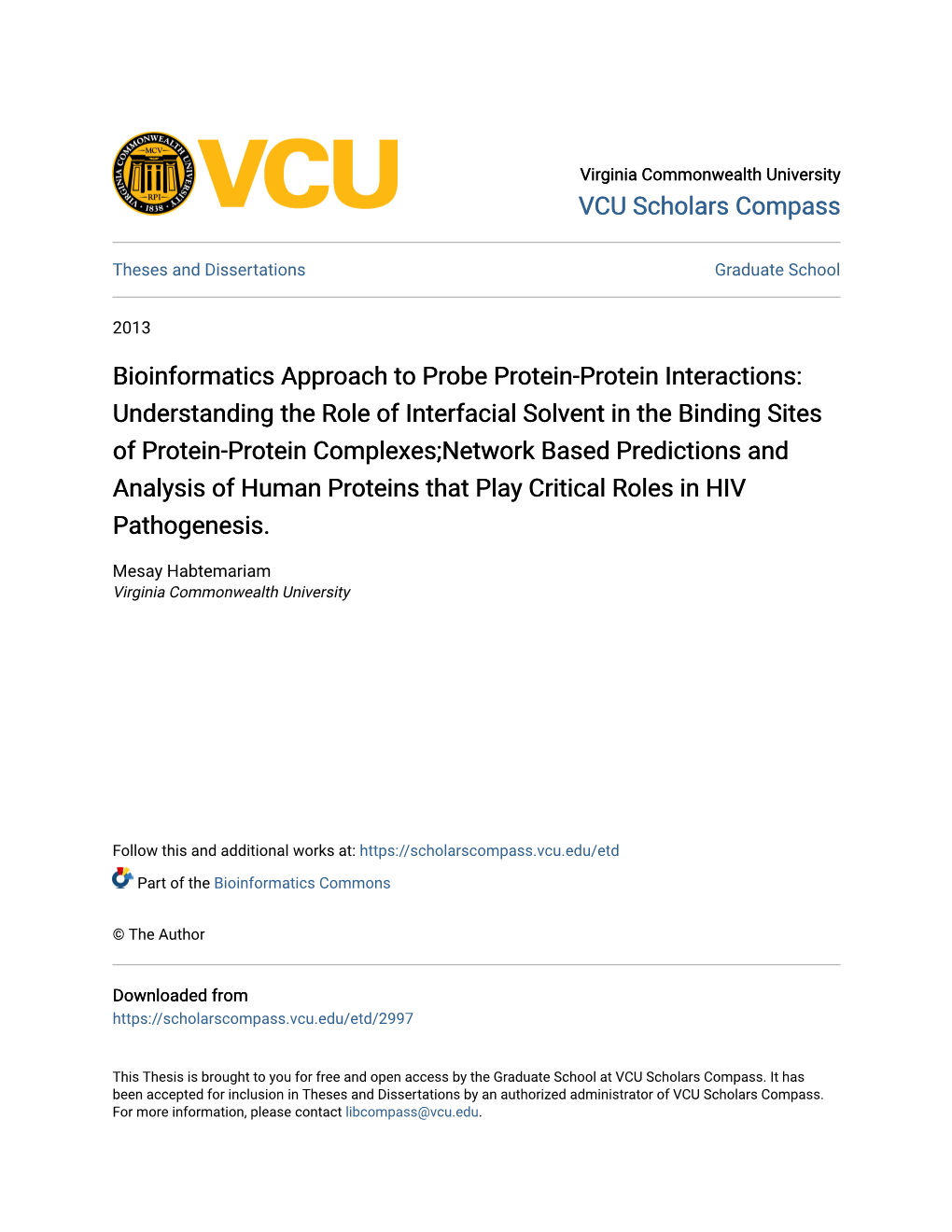 Bioinformatics Approach to Probe Protein-Protein Interactions